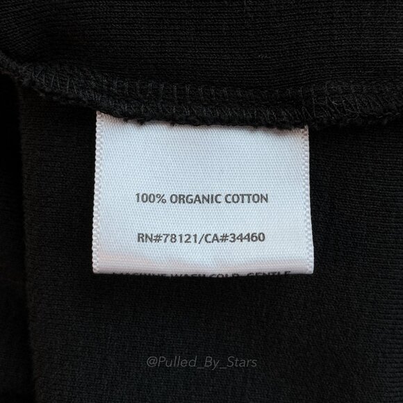 EILEEN FISHER 100% Organic Cotton Black Scoop-Neck Tank Top - Size XL - GUC - Picture 7 of 8